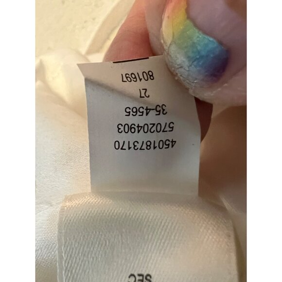 NWT White House Black Market 8 White Lace Slip Dress Wedding Fairy Festival $180 - Picture 16 of 16